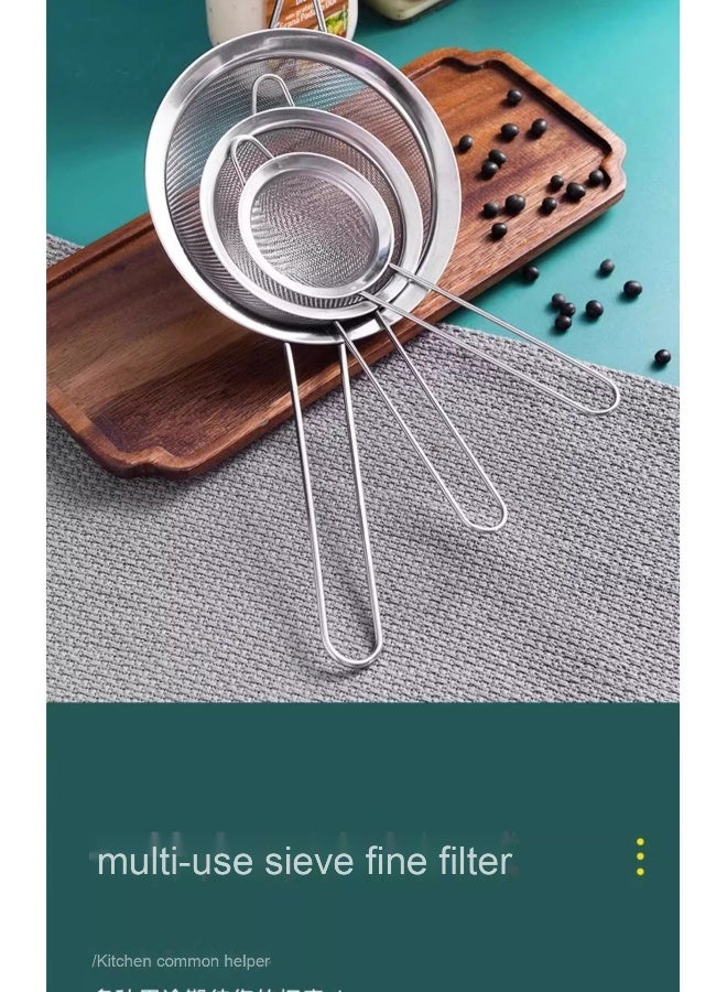 NeeMee Stainless Steel Strainer - Essential Kitchen Tool for Home Cooking - Image 2