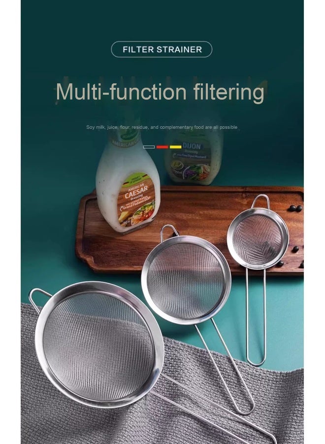 NeeMee Stainless Steel Strainer - Essential Kitchen Tool for Home Cooking - Image 3