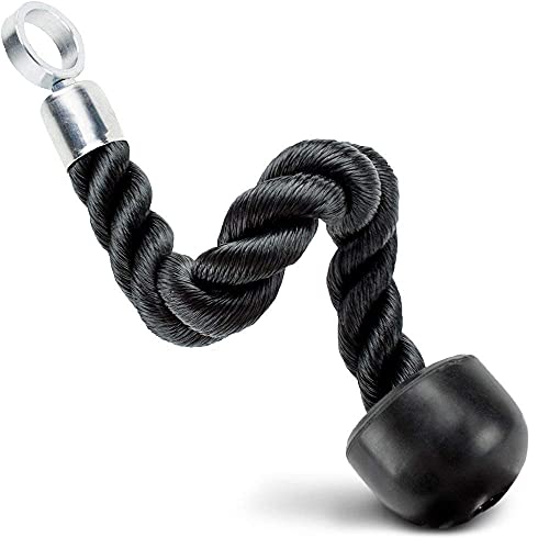 LIVOX® Heavy Duty Single Tricep Rope Multi Exercise Pull Down/Extension Gym Cable Machine Attachment (Imported) Triceps Bar - Image 5