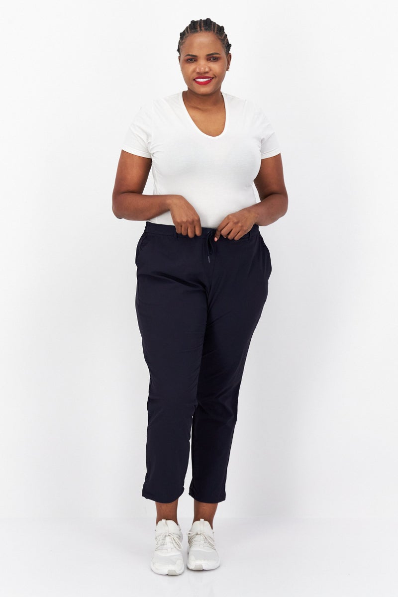 Tchibo Women Sportswear Fit Training Track Pants, Navy - Image 2