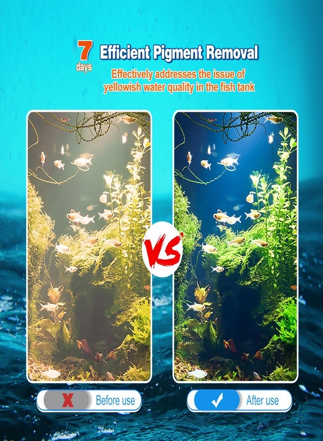نيزو راتنج ترشيح أحواض السمك من نيزو لإزالة الماء الأصفر لأحواض الأسماك وبرك الكوي والمياه العذبة والمالحة سعة 500 مل مع حقيبة شبكية مجانية. - Image 4