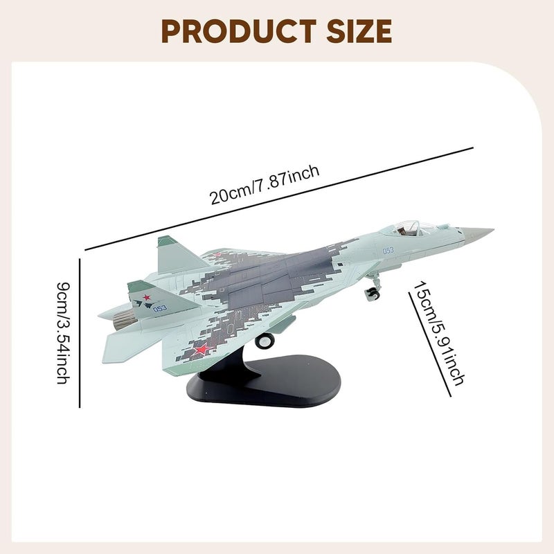 Diecast Plane Model Fighter Jet Collectible Alloy Airplane Display Toy Attack Plane with Realistic Features Suitable for Living Room Bedroom Office - Image 3
