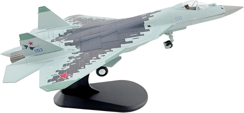 Diecast Plane Model Fighter Jet Collectible Alloy Airplane Display Toy Attack Plane with Realistic Features Suitable for Living Room Bedroom Office - Image 1