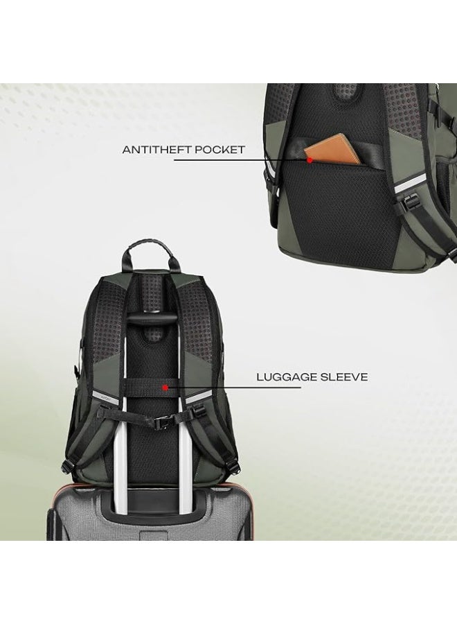 Safari Ronin 30L Formal Laptop Backpack Bag for Man & Women, Ideal for Office Use/School/College Boys and Girls, 3 Compartment Bags with Organizer, Trolley Sleeve, Front pockets, Dual USB Port - Image 3