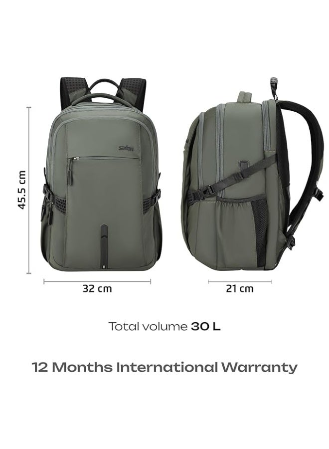 Safari Ronin 30L Formal Laptop Backpack Bag for Man & Women, Ideal for Office Use/School/College Boys and Girls, 3 Compartment Bags with Organizer, Trolley Sleeve, Front pockets, Dual USB Port - Image 4
