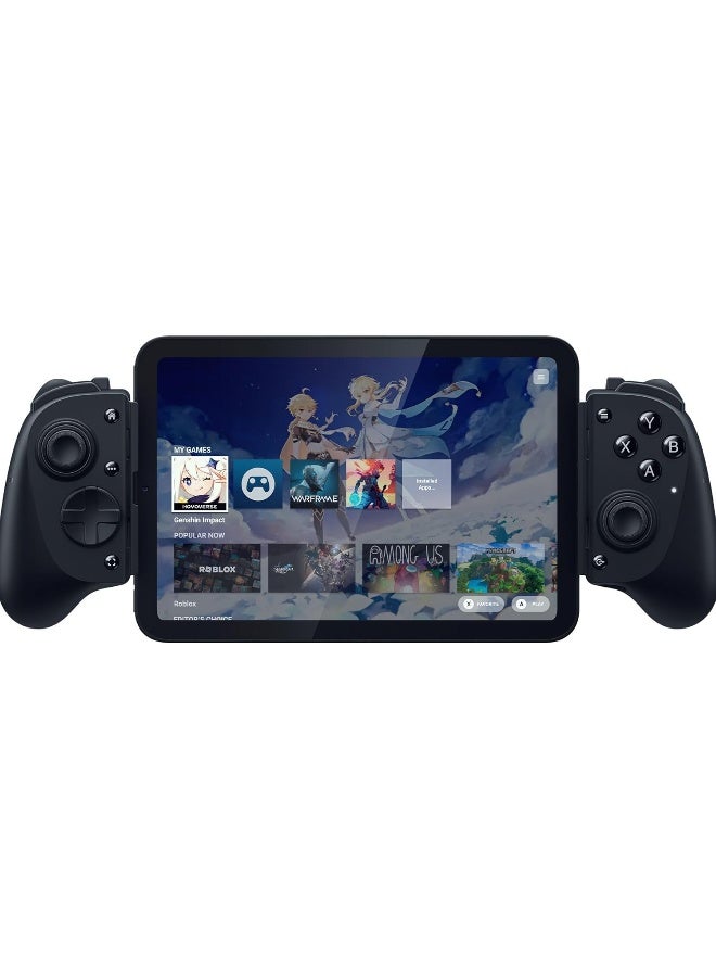 ريزر وحدة تحكم الألعاب Kishi V3 Pro لجهاز iPhone 15 و 16، وأجهزة Android و iPad mini حتى 8 إنش: عصي تحكم TMR بحجم كامل، زرين خلفيين مزدوجين، تشغيل سلكي وبعيد لجهاز الكمبيوتر، اهتزازات، 3 أشهر مجانية من Apple Arcade - أسود - Image 1