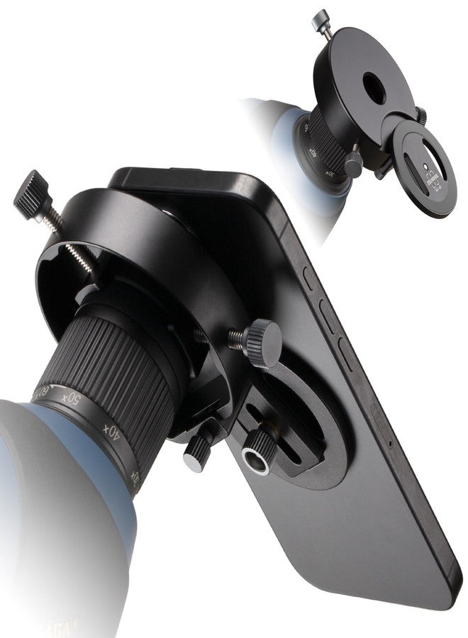 Zelnoox for Magsafe Digiscoping Adapter,Fits Telescope or Spotting Scope 2.5" Eyepiece Max,Magnetic Attachment for iPhone 12/13/14/15/16 Pro Max Magnetic Case - Image 1