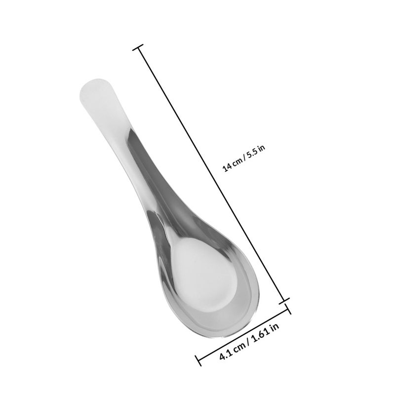🍳 ملاعق شوربة من الستانلس ستيل بتصميم قاعدة مسطحة للاستخدام المتنوع في المطبخ - Image 2