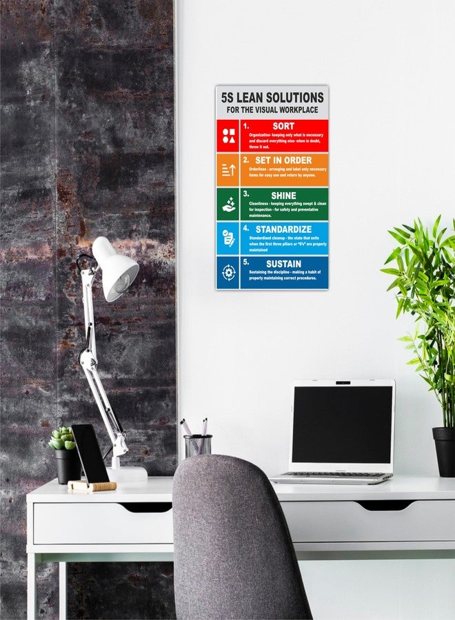 ATTRACTSO 5S LEAN SOLUTION Sunboard self adhesive vinyl signage sticker (8.5x12Inch) 1 pcs - Image 2