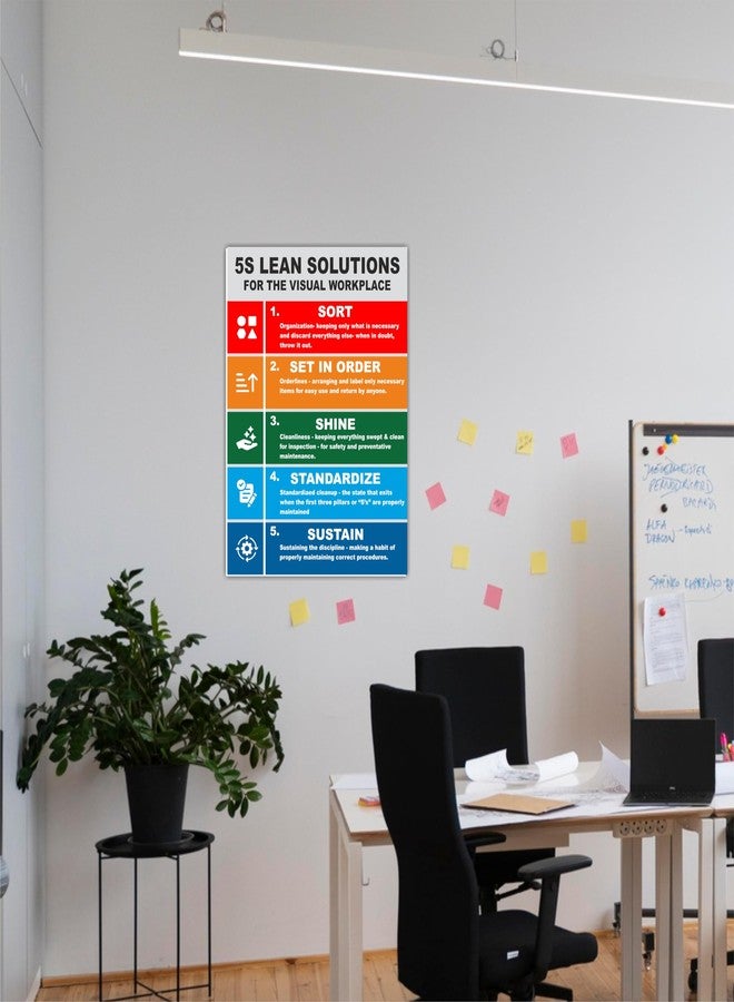 ATTRACTSO 5S LEAN SOLUTION Sunboard self adhesive vinyl signage sticker (8.5x12Inch) 1 pcs - Image 3