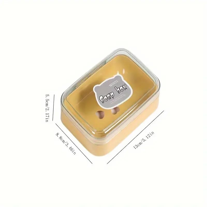 KRUPAVI Travel Soap Box Holder - Portable Soap Dish for Home, Outdoor Hiking, and Camping - Compact & Durable Plastic Travel Soap Box - Portable Soap Container Case Ideal for Travel Accessories-1Pcs - Image 2