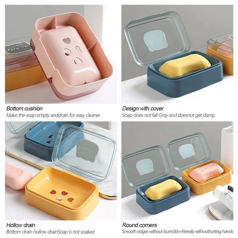 KRUPAVI Travel Soap Box Holder - Portable Soap Dish for Home, Outdoor Hiking, and Camping - Compact & Durable Plastic Travel Soap Box - Portable Soap Container Case Ideal for Travel Accessories-1Pcs - Image 4