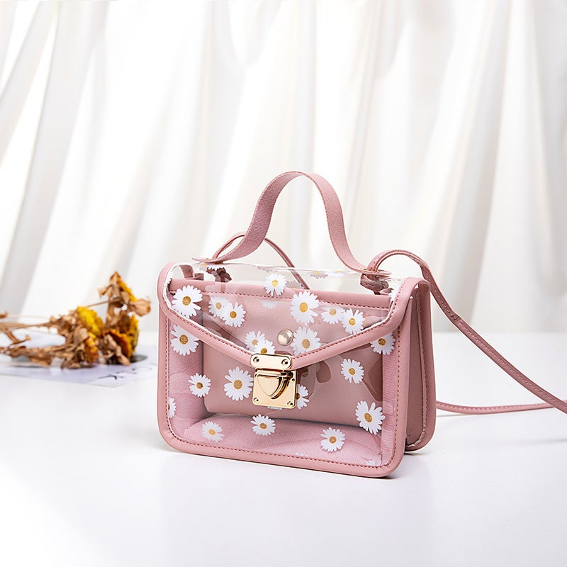 Korean Style Women'S Bags, Small Fresh Girls' Bags, Cute Printed Small Bags, Crossbody Bags, 2024 Japanese And Korean Transparent Women'S Bags - Image 3