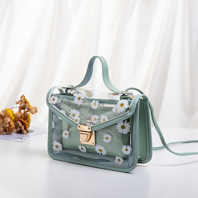 Korean Style Women'S Bags, Small Fresh Girls' Bags, Cute Printed Small Bags, Crossbody Bags, 2024 Japanese And Korean Transparent Women'S Bags - Image 1