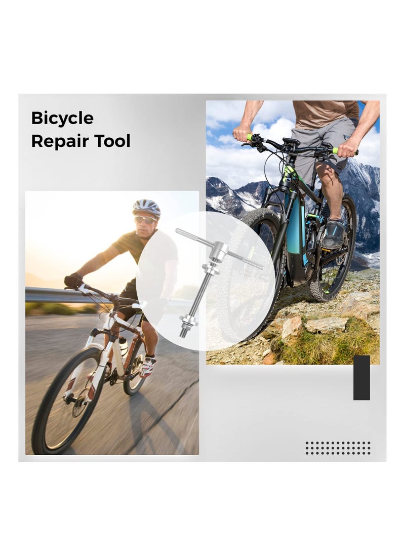 SYOSI Bike Headset Cup & Bottom Bracket Press Install Tool (Polished Silvery), Bicycle Repair Accessories, Bike Headset Press-in Tool, Bicycle BB Shell Bearing Installer with 2 BB Drifts  - Image 5