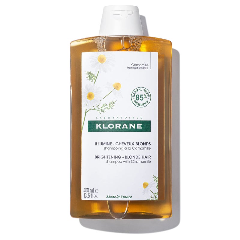 Klorane Brightening Shampoo with Chamomile - Enhances Highlights and Brightens Blonde Hair - Softens and Enhances Shine - Ultra-Gentle Formula - Dermatologist-Tested, Vegan - 13.5 fl. oz. - Image 1