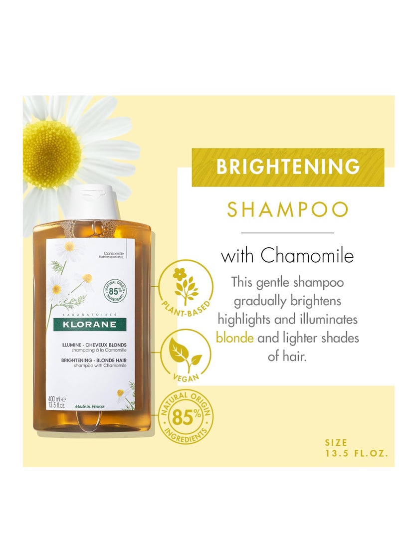 Klorane Klorane – Brightening Shampoo with Chamomile – Enhances Highlights & Brightens Blonde Hair – Hydrogen Peroxide, Ammonia, Silicone, Paraben Free - Image 2