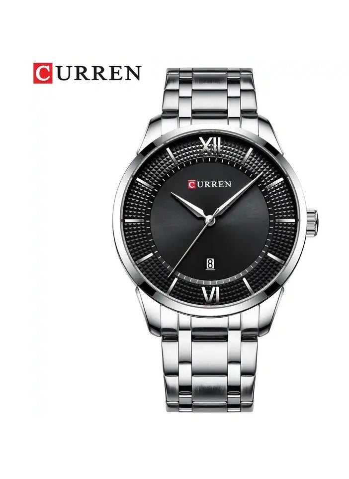 CURREN CURREN 8356 Original Brand Stainless Steel Band Wrist Watch For Men  - Image 1