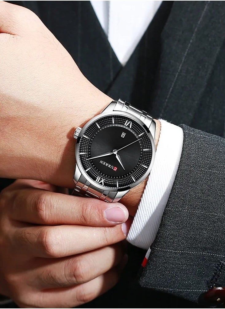 CURREN CURREN 8356 Original Brand Stainless Steel Band Wrist Watch For Men  - Image 3