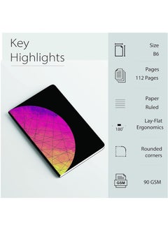 FACTOR NOTES دفتر ملاحظات صغير مسطر مقاس B6، سمك 90 جرامًا للمتر المربع، 112 صفحة  - Image 2
