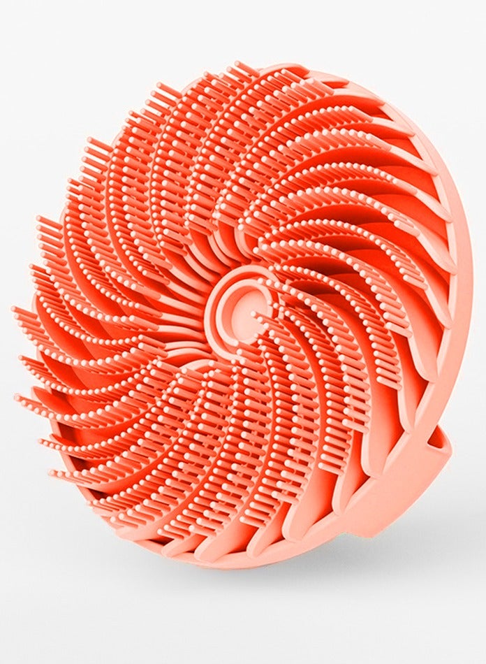 يفيي oofah with Easily Leather Bristles, Long Lasting & More Hygienic Than Traditional Shower Loofah – 1 Pack, Pink  - Image 1