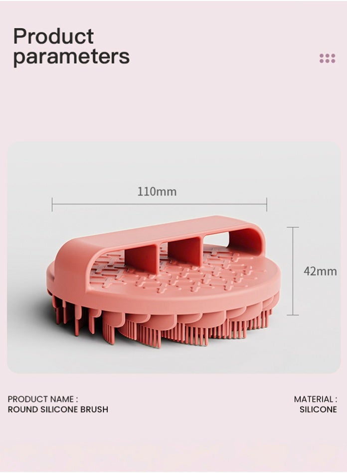 يفيي oofah with Easily Leather Bristles, Long Lasting & More Hygienic Than Traditional Shower Loofah – 1 Pack, Pink  - Image 4