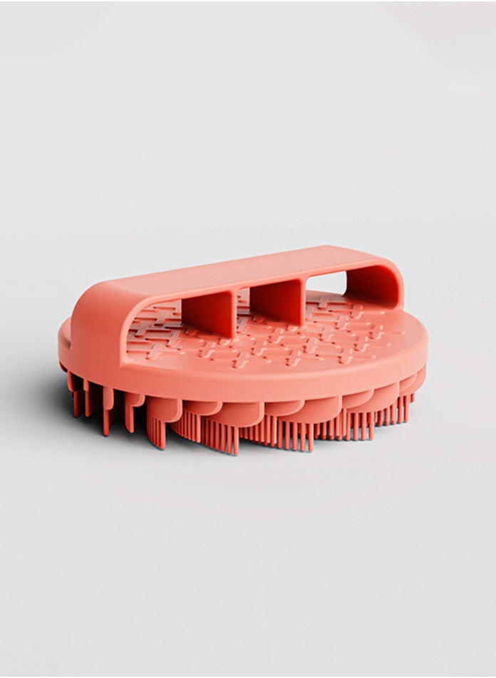 يفيي oofah with Easily Leather Bristles, Long Lasting & More Hygienic Than Traditional Shower Loofah – 1 Pack, Pink  - Image 2