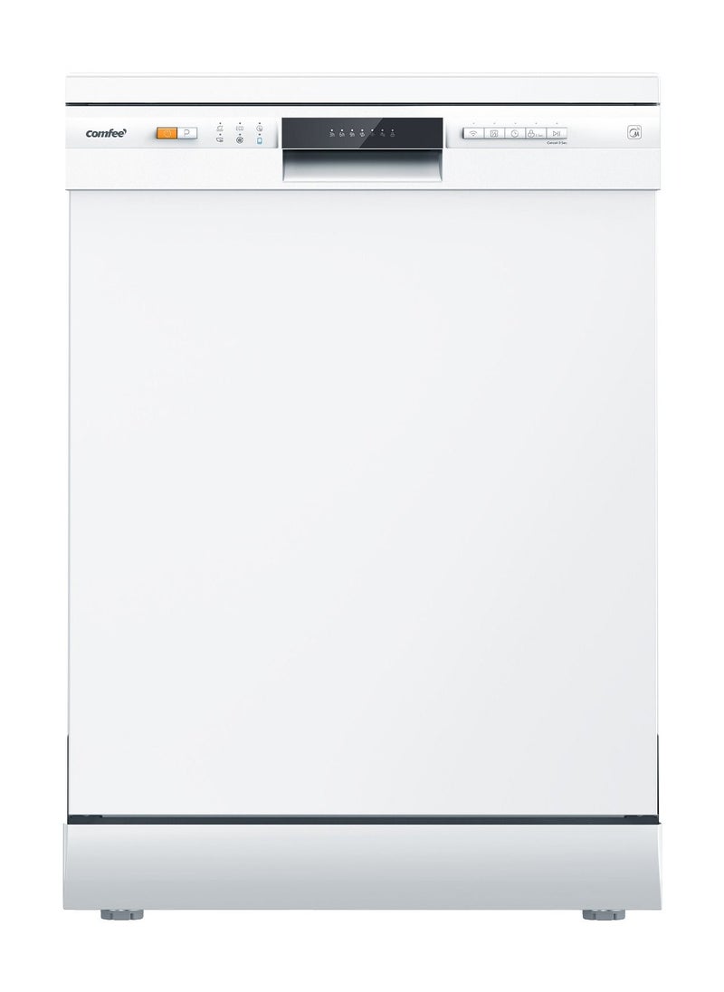 Comfee' - COMFEE' Freestanding Dishwahser 12 Sets 12 Place Settings, Quiet and Quick, Wash and Dry, LED Display, Delay Start and WiFi Function APP Control - Image 1
