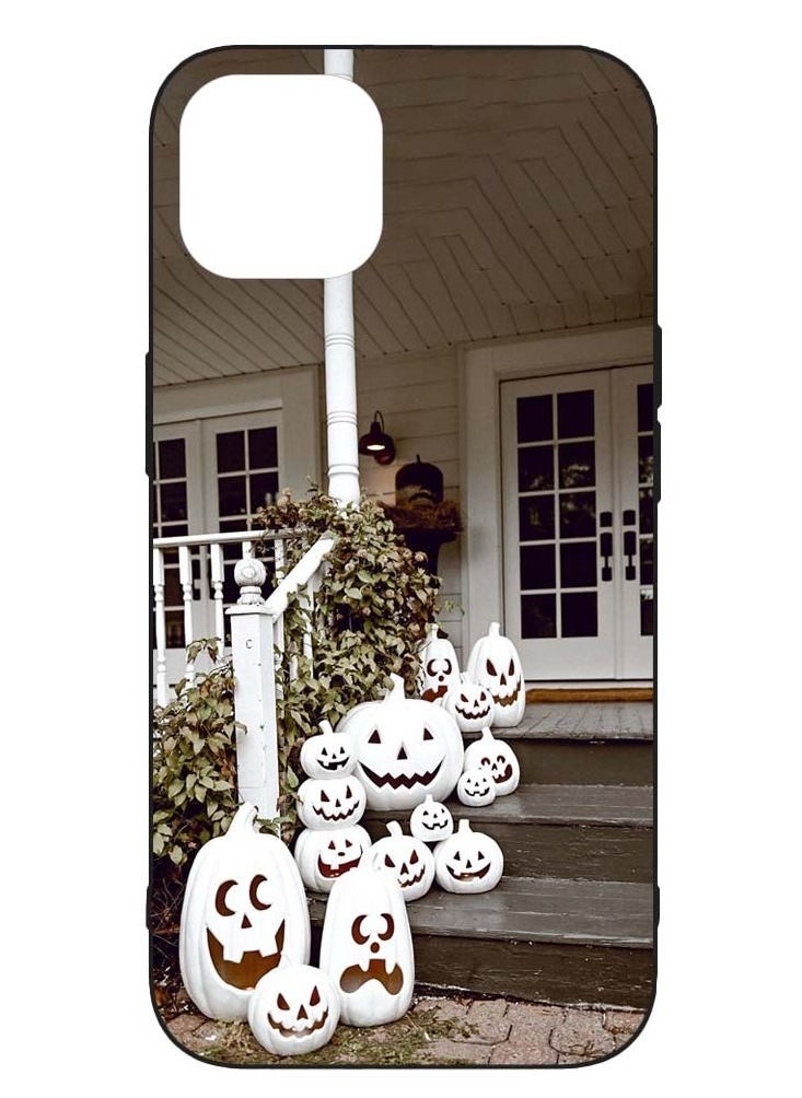Service Zone - Protective Printed Mobile Covers Spooky Pumkin Decoraction Happy Halloween For iPhone 14 Plus - Image 1