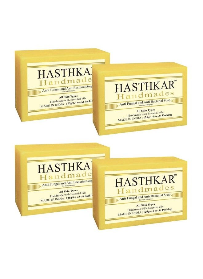 byPurenaturals Hasthkar Handmades Handmade Anti Bacterial Protection Soap 125Gm (Pack Of 4)  - Image 2