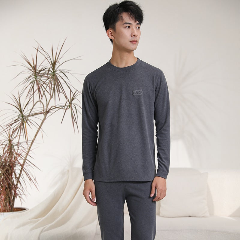 Children's autumn clothes long pants suit autumn and winter bottoming girls boys parent-child solid color New 23 pajamas thermal underwear - Image 4