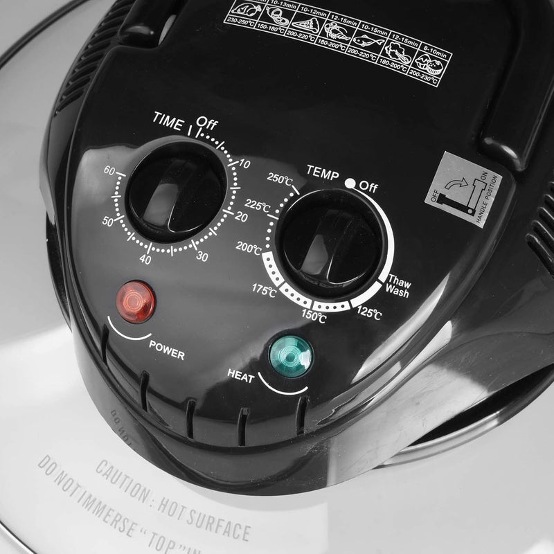 Jolfay Jolfay Air Fryer Oven Air Fryer with Halogen Oven 12 Liter Air Fryers for Home Use Standing Toaster Oven Low Halogen Air Fryer Multicooker with Time Temperature Controls Roast Fry Toast Crispy - Image 4
