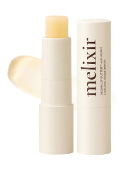 Melixir Melixir Vegan Lip Butter 01 AgaveClear 11 more colors 013oz Bee Free Petrolatum Free Deep Nourishing PlantBased Vegan Chapstick Vegan Lip Balm for Dry Cracked and Chapped Lips 