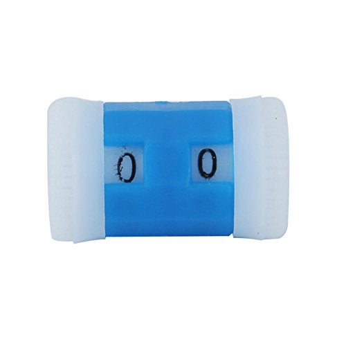 AKOAK 10 Picee Per Pack Plastic Knit Counter Knitting Crochet Stitch Marker Row Counter - 5 Large Size and 5 Small Size - Blue and Red - Image 5