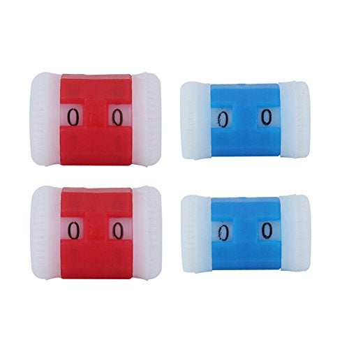AKOAK 10 Picee Per Pack Plastic Knit Counter Knitting Crochet Stitch Marker Row Counter - 5 Large Size and 5 Small Size - Blue and Red - Image 4