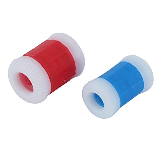 AKOAK 10 Picee Per Pack Plastic Knit Counter Knitting Crochet Stitch Marker Row Counter - 5 Large Size and 5 Small Size - Blue and Red - Image 3