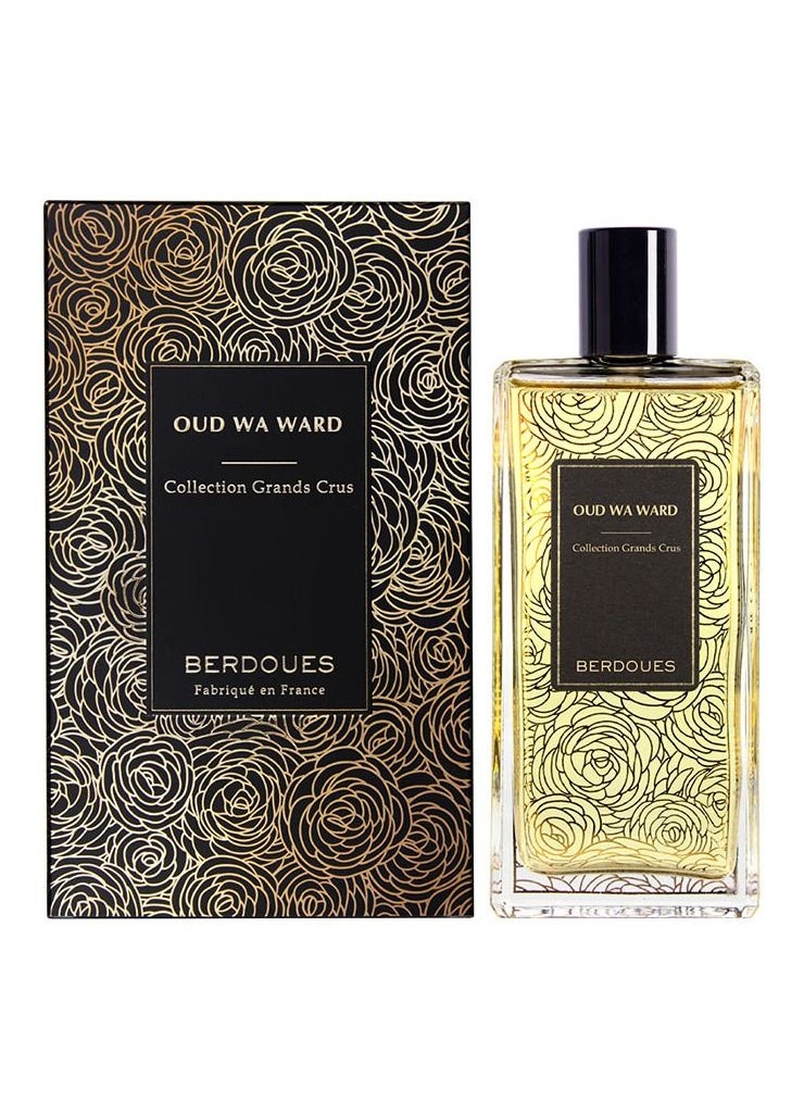 BERDOUES - Berdoues Oud Wa Ward Perfume, 100ml, Luxury Perfume for Men and Women, Collection Grands Crus with Oud Resin, Turkish Rose, Dried Patchouli Leaves - Image 1