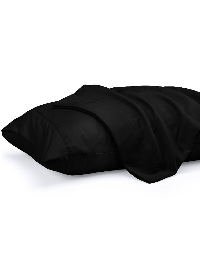 Utopia Bedding Queen Pillow Cases - 2 Pack - Envelope Closure - Soft Brushed Microfiber Fabric - Shrinkage and Fade Resistant Pillow Covers 20 X 30 Inches (Queen, Black) - Image 1