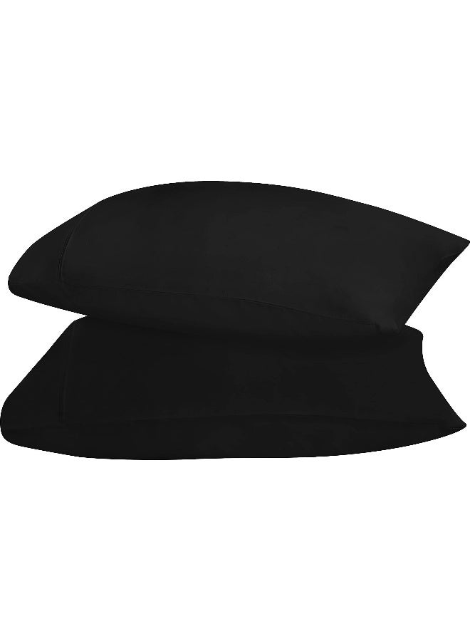 Utopia Bedding Queen Pillow Cases - 2 Pack - Envelope Closure - Soft Brushed Microfiber Fabric - Shrinkage and Fade Resistant Pillow Covers 20 X 30 Inches (Queen, Black) - Image 5