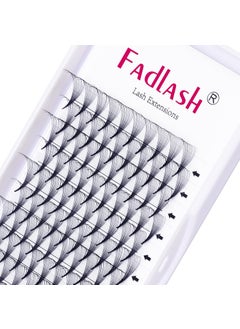 FADLASH Volume Lash Extensions 10D 0.07 Premade Fans D Curl 9mm Premade Volume Eyelash Extensions Pro Point Thin Base Premade Lashes Volume Lashes (10D-0.07-D, 9mm) 