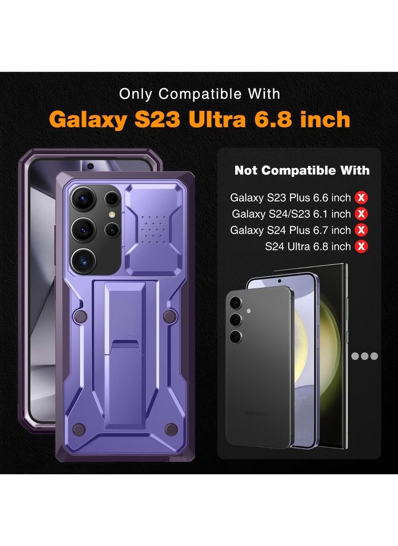 تونجيت جراب هاتف محمول Samsung Galaxy S23 Ultra * 1 مع واقي شاشة مدمج * 1 + بدون واقي شاشة * 1  - Image 2