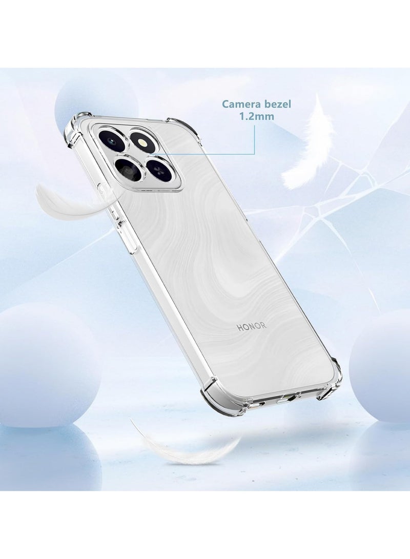 Honor X7d Shock Proof Clear Case Cover - Ultra Clear, Durable & Accurate Cut-outs - Scratch, Dust & Smudge Protection - Transparent Silicon Back Case Cover for Honor X7d - Image 3