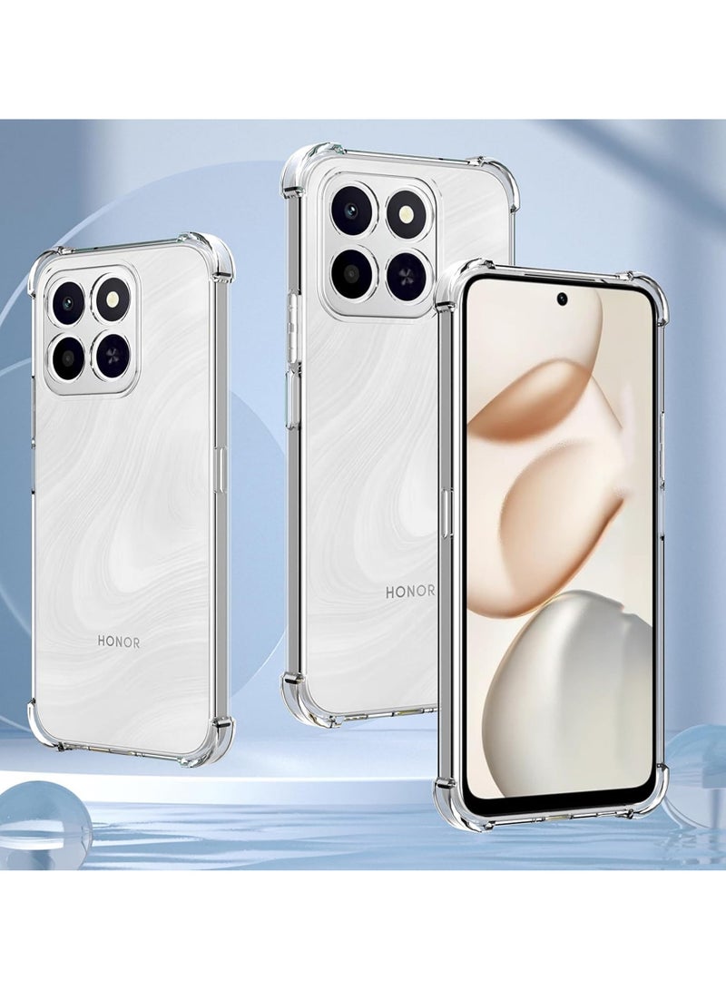 Honor X7d Shock Proof Clear Case Cover - Ultra Clear, Durable & Accurate Cut-outs - Scratch, Dust & Smudge Protection - Transparent Silicon Back Case Cover for Honor X7d - Image 4