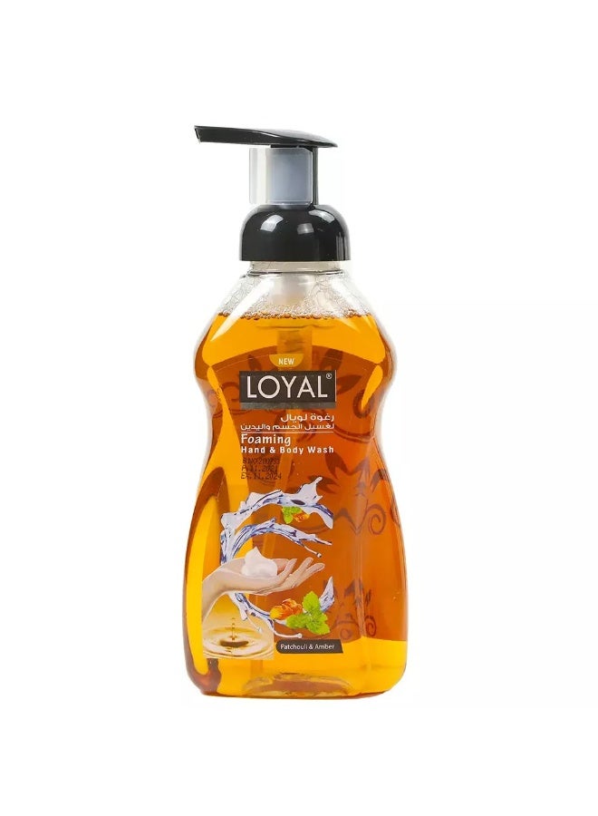 Loyal Foaming Hand Wash and Body Wash, Patchouli and Amber Flavor Hand or Body Wash 500ml - Image 1