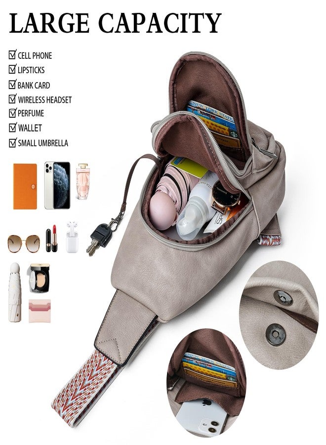 Mroede Sling Bag Crossbody Bags for Women Small Cross Body Bag Fanny Packs Chest Sling Purse for Daily Travel Leisure Sport - Image 3