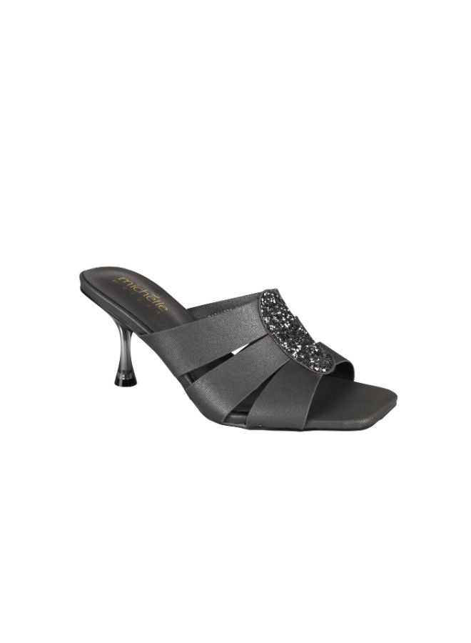 Michelle Morgan Ladies Kitten Heel 213RJ773 Anthrazit - Image 1