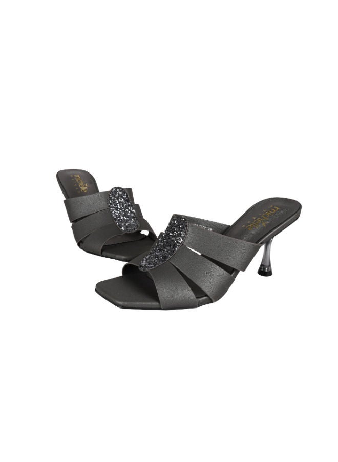 Michelle Morgan Ladies Kitten Heel 213RJ773 Anthrazit - Image 2