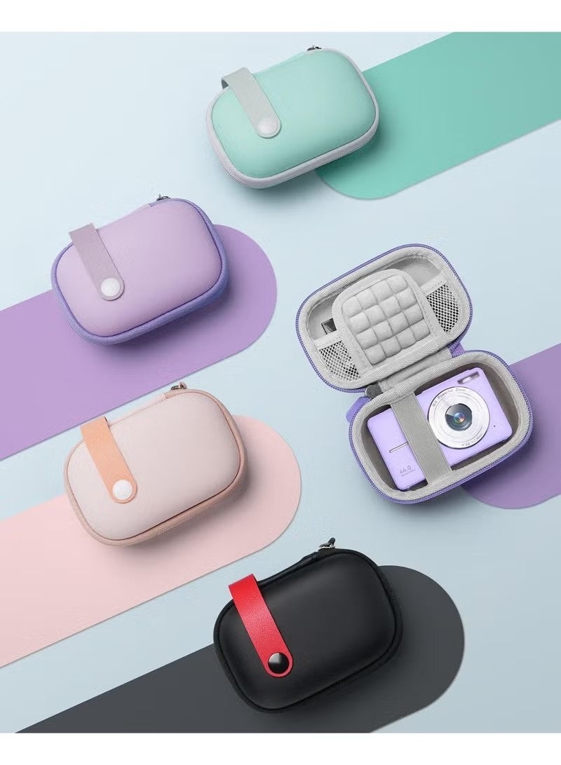 Digital Camera Case for CAMKORY DC403 FHD 1080P, KODAK PIXPRO FZ45/FZ55, STUOGYUM DC402-AF, Small Travel Compact Camera Bag with Mesh Pocket & Hand Strip for Accessories SD Card - Image 3