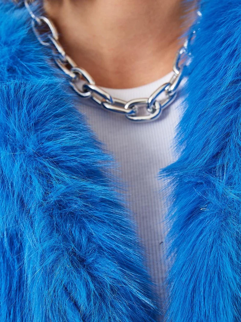 بيانكو لوتشي معطف فرو صناعي قصير من لوكسي