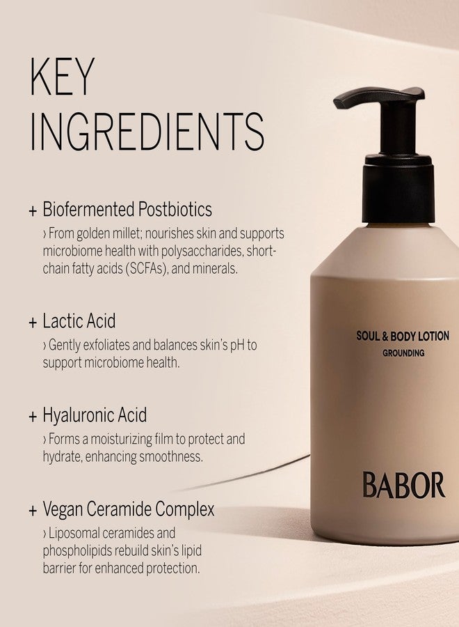 BABOR Soul & Body Lotion Grounding, Fast-Absorbing Lotion with Vitamin F & Shea Butter for Nourished, Firm, Supple Skin, 8.45 fl oz - Image 3
